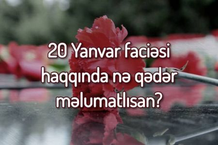 20 yanvar haqqında nə qədər məlumatlısan?