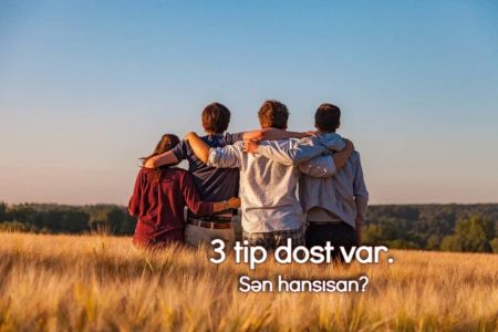 3 tip dost var, Sən hansısan?