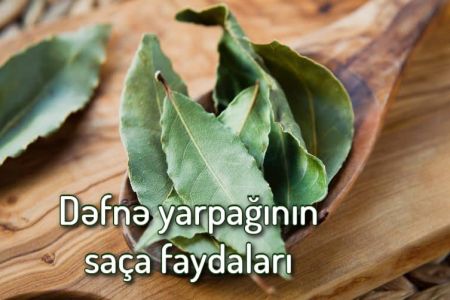 Dəfnə yarpağının saça faydaları