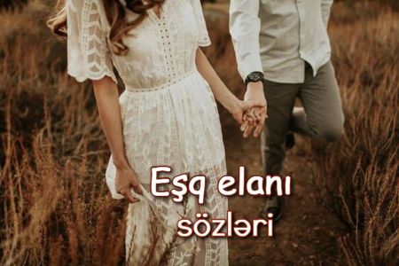 Eşq elanı sözləri