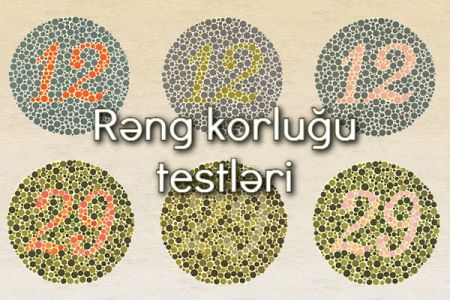 Hər kəsin həll etməli olduğu rəng korluğu testləri