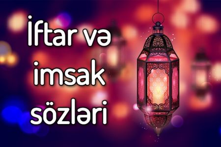 İftar və imsak sözləri