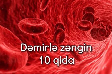 Qan yaranmasını sürətləndirən dəmirlə zəngin 10 qida