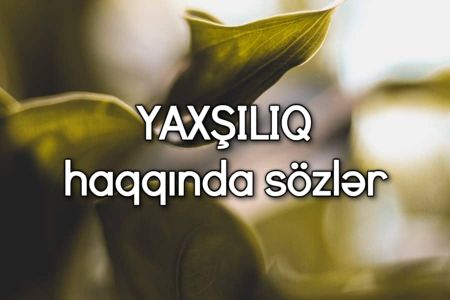 Yaxşılıq haqqında sözlər