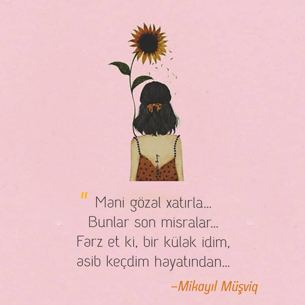 Şeirlərdən Mənalı Misralar