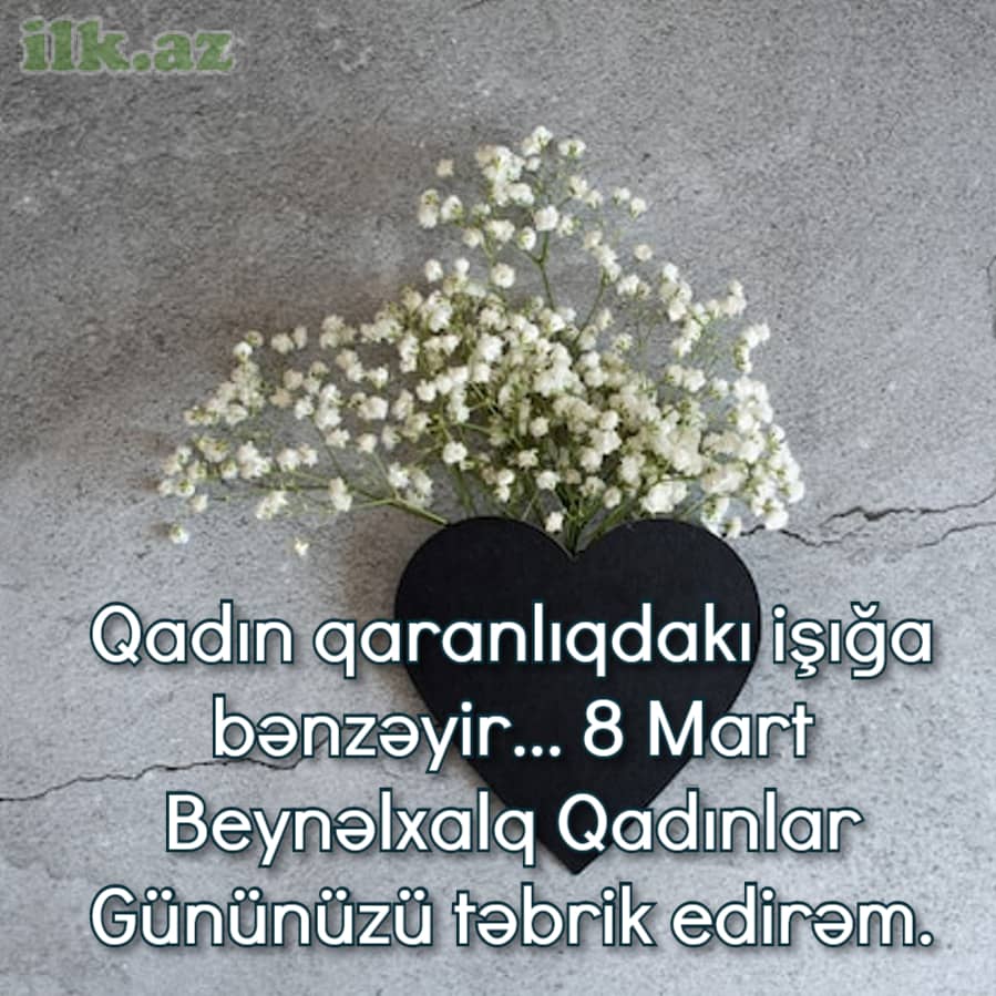 8 Mart təbrik mesajları