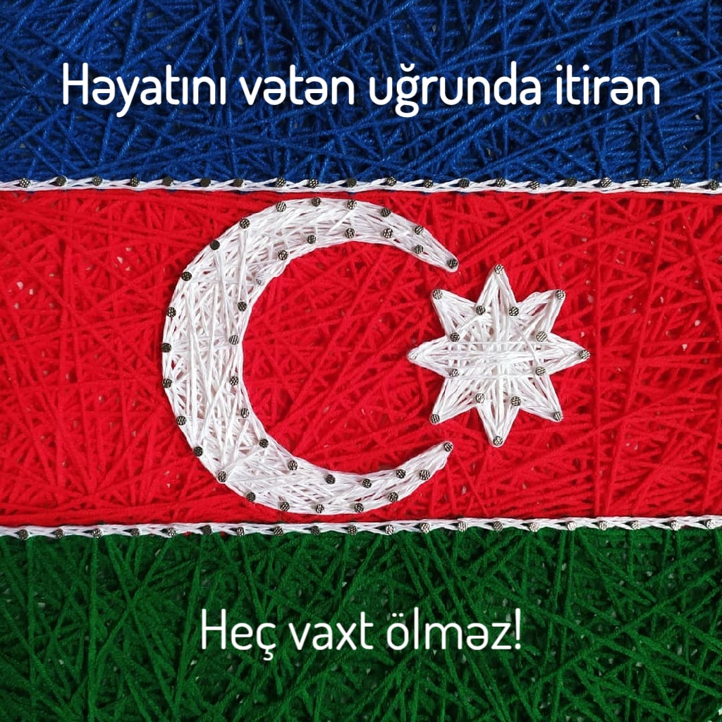 Bayraq üzərində yazı