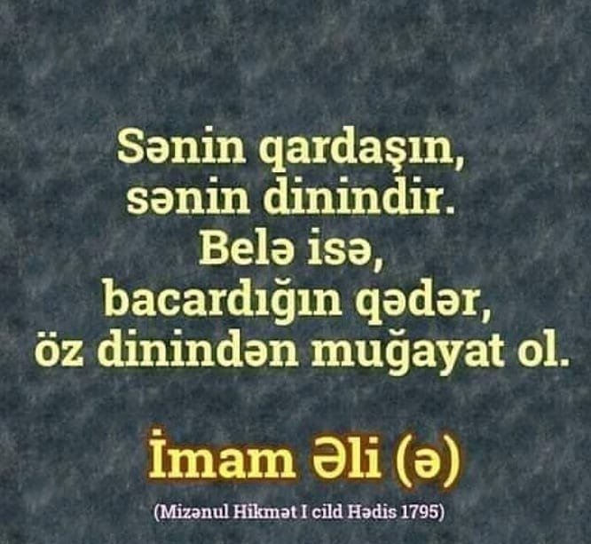 İmam Əlidən hədislər