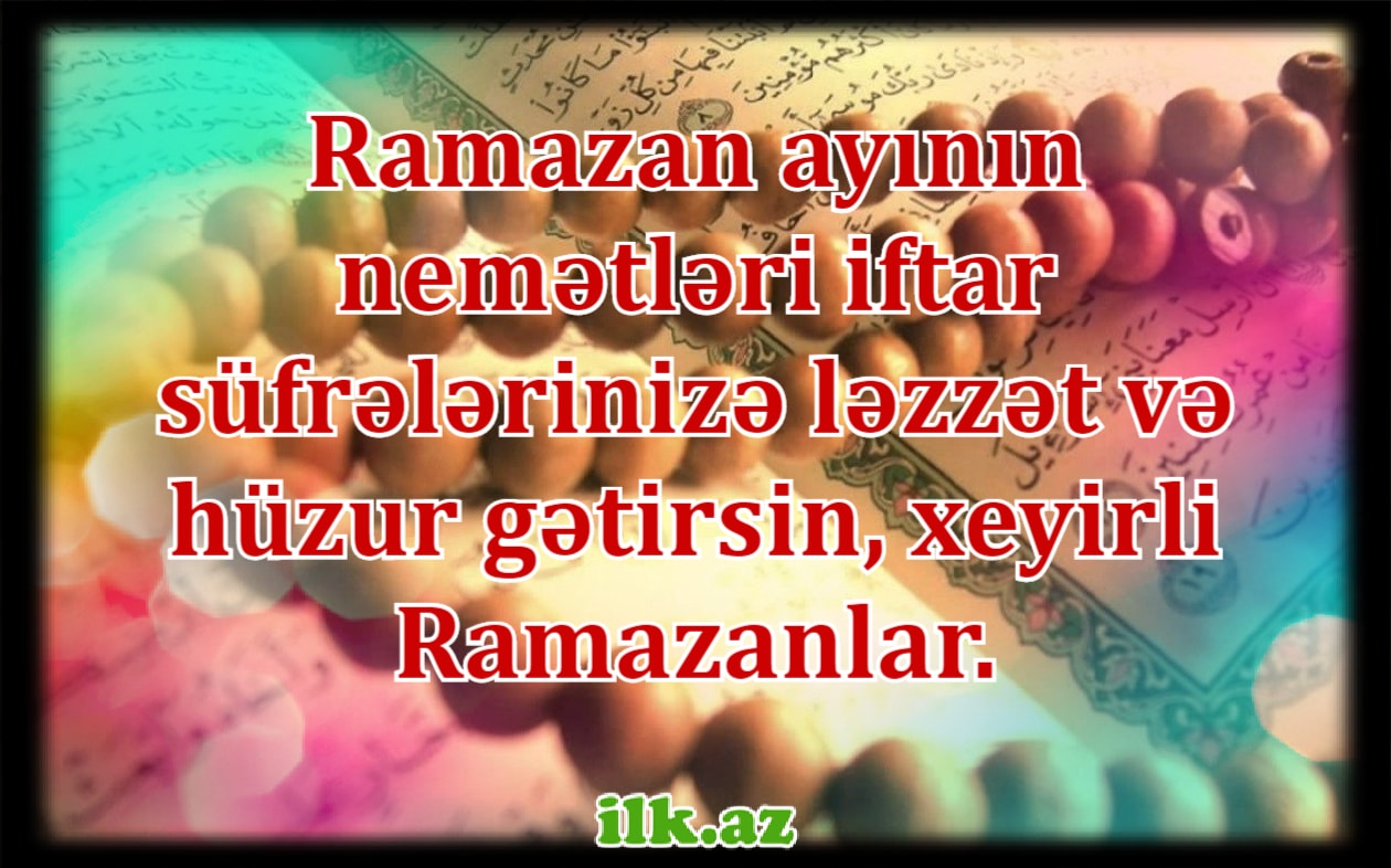 Ramazan ayı ilə əlaqəli sözlər