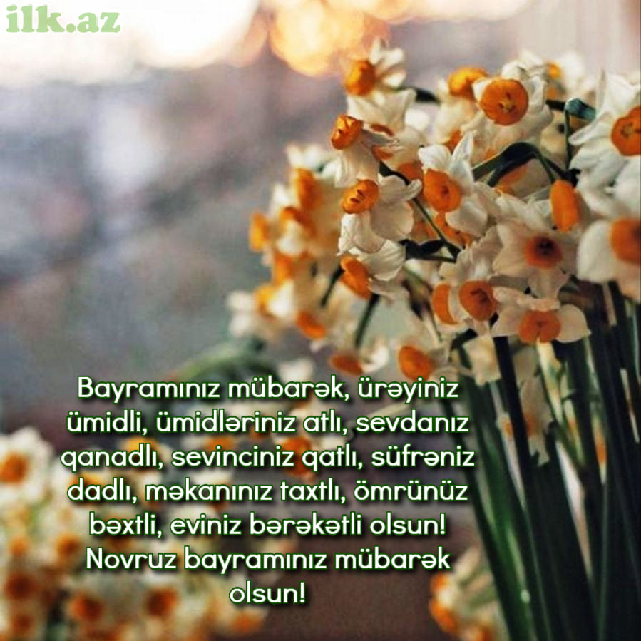 Rəsimli novruz bayramı mesajları