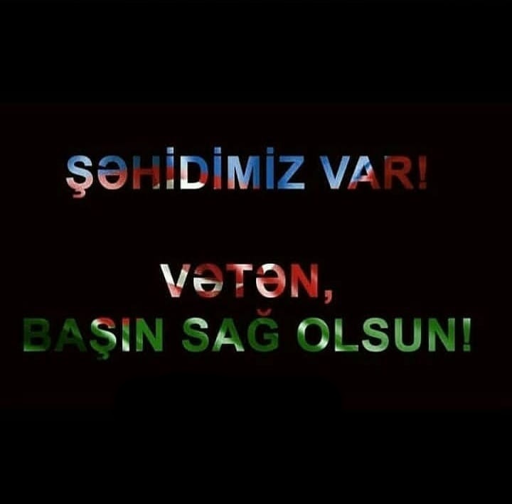 Şəhidin var! Vətən, başın sağ olsun!