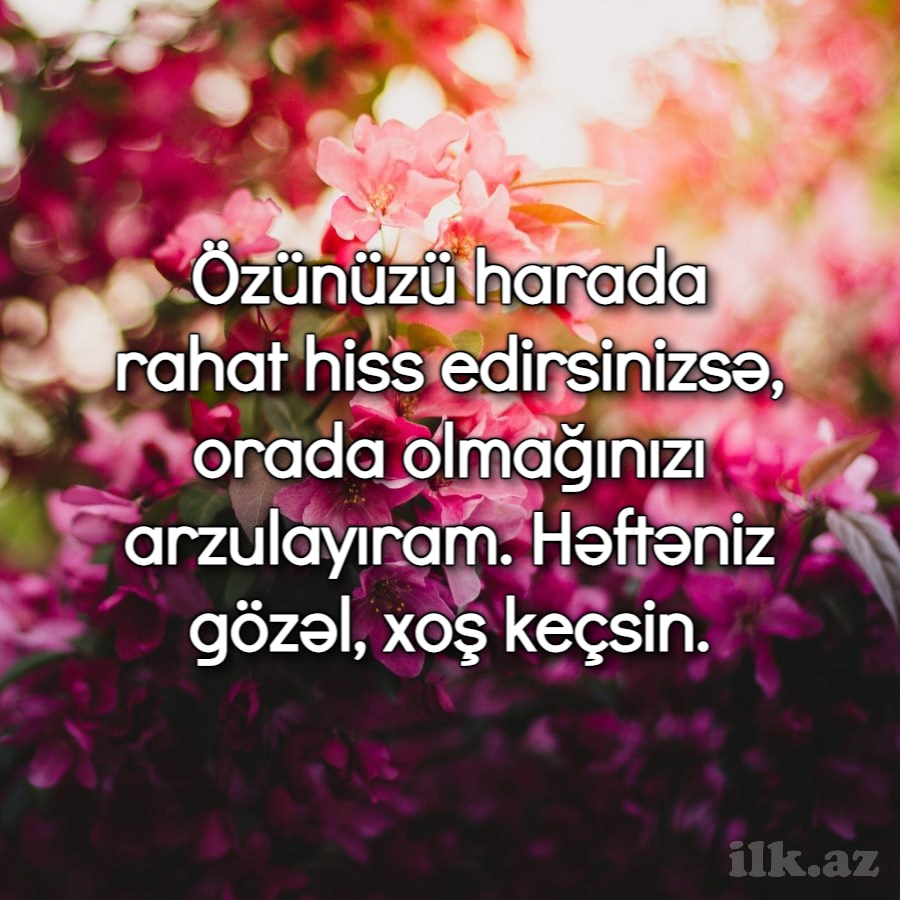 Yazılı həftə mesajları