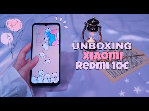 Xiaomi Redmi 10C [ aesthetic unboxing asmr + camera test + Freebies ]